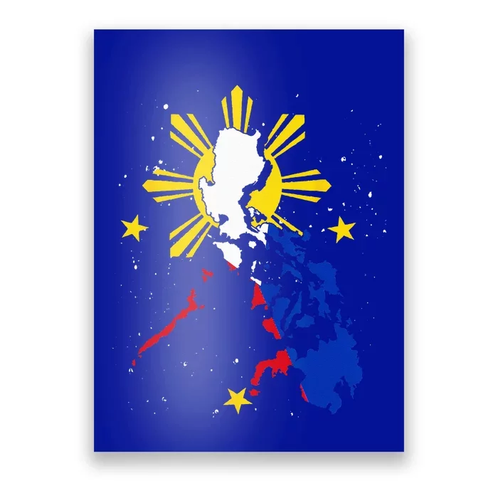 Philippines Flag Filipino Pride Pinoy Heritage Philippines Poster