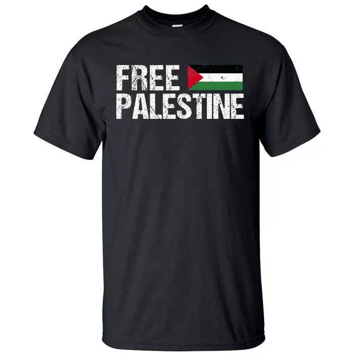 Palestine Flag Free Palestine Tall T-Shirt