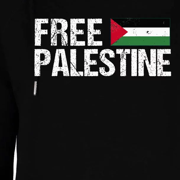 Palestine Flag Free Palestine Womens Funnel Neck Pullover Hood