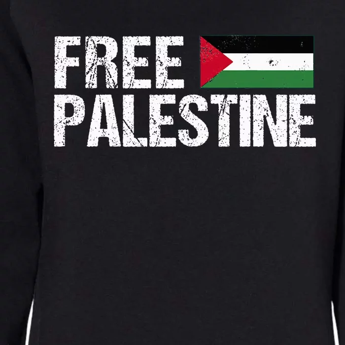 Palestine Flag Free Palestine Womens California Wash Sweatshirt