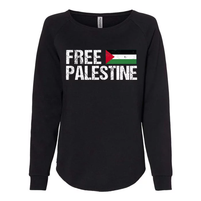 Palestine Flag Free Palestine Womens California Wash Sweatshirt