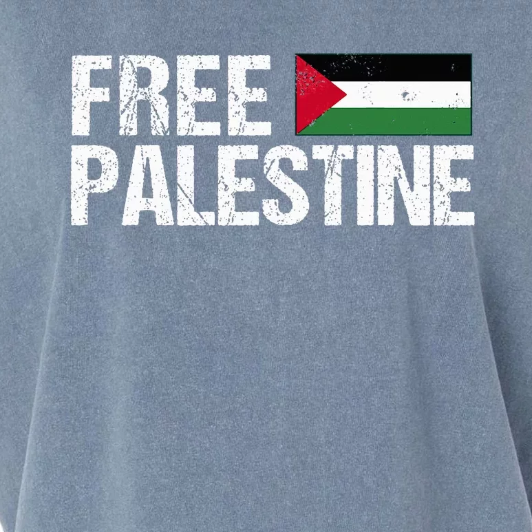 Palestine Flag Free Palestine Garment-Dyed Women's Muscle Tee