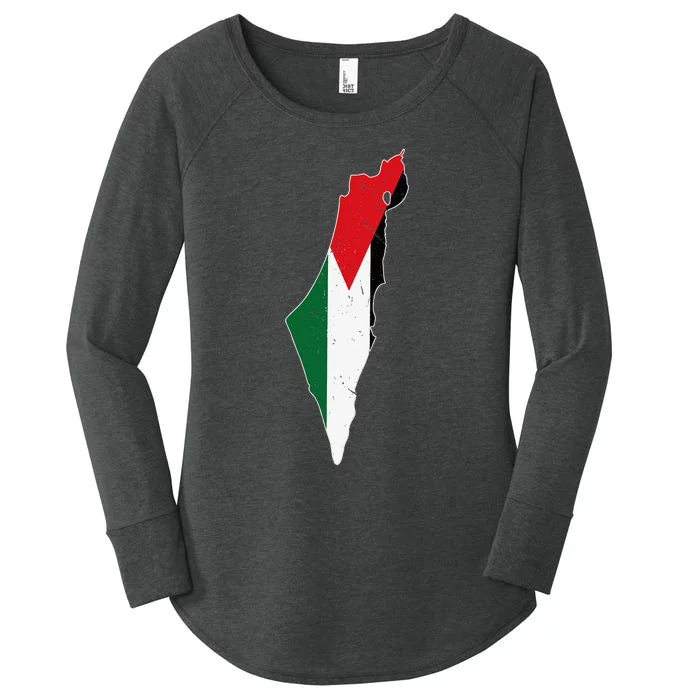 Palestine Flag Free Palestine Women's Perfect Tri Tunic Long Sleeve Shirt