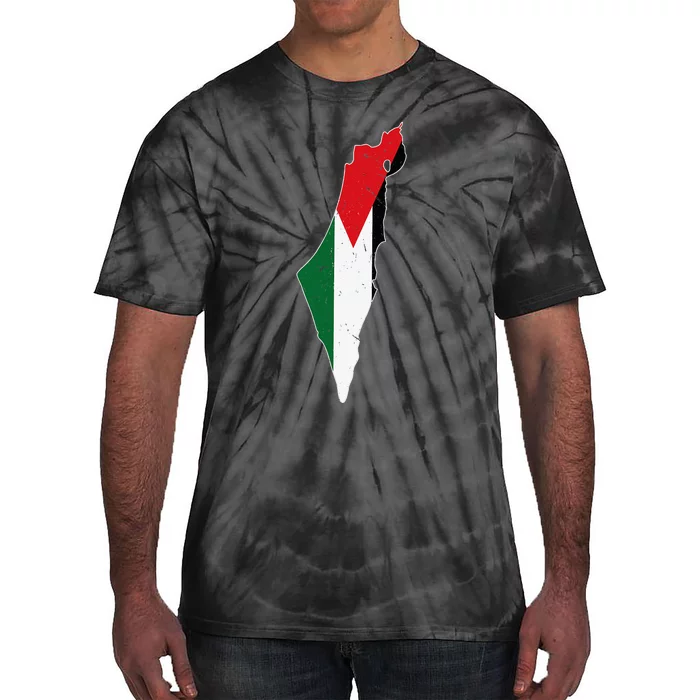 Palestine Flag Free Palestine Tie-Dye T-Shirt