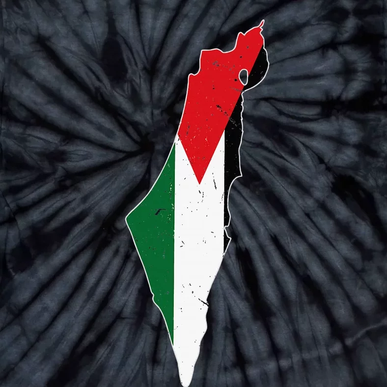 Palestine Flag Free Palestine Tie-Dye T-Shirt