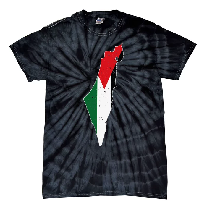 Palestine Flag Free Palestine Tie-Dye T-Shirt