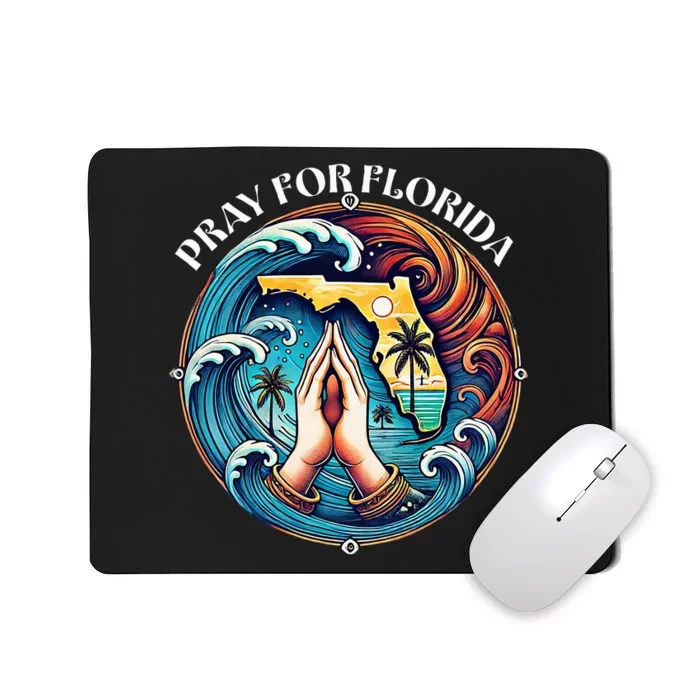 Pray For Florida Florida Strong Usa Flag Florida Map Mousepad