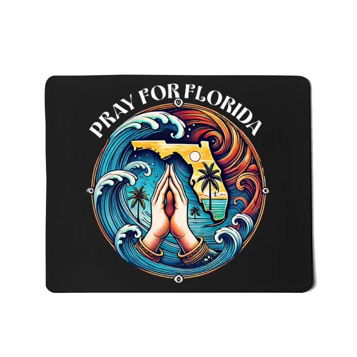 Pray For Florida Florida Strong Usa Flag Florida Map Mousepad