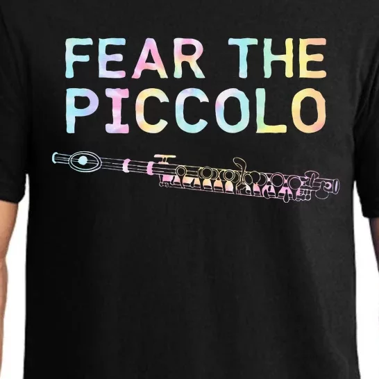 Piccolo Flute Fear The Piccolo Flutist Tie Dye Pajama Set