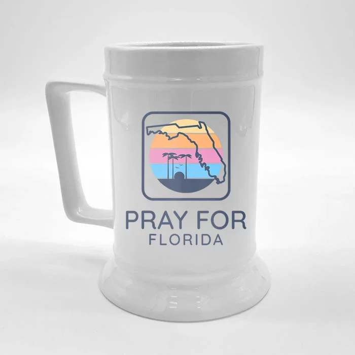 Pray For Florida Strong Front & Back Beer Stein