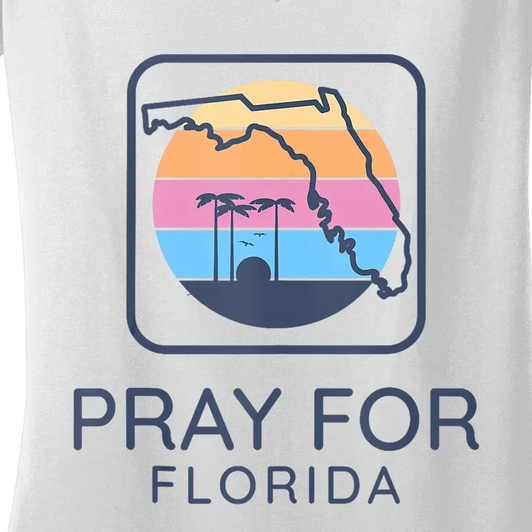 Pray For Florida Strong Women's V-Neck T-Shirt