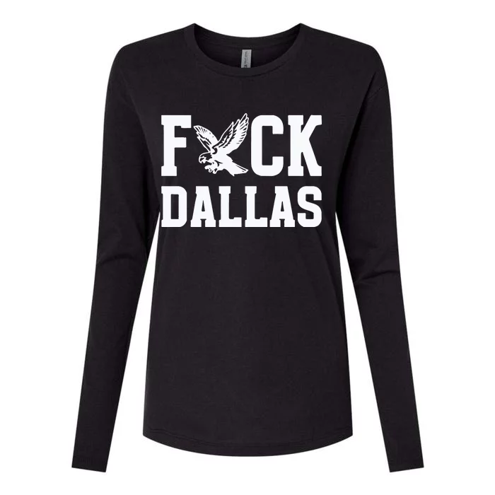 Philadelphia Football Fuck Dallas Womens Cotton Relaxed Long Sleeve T-Shirt