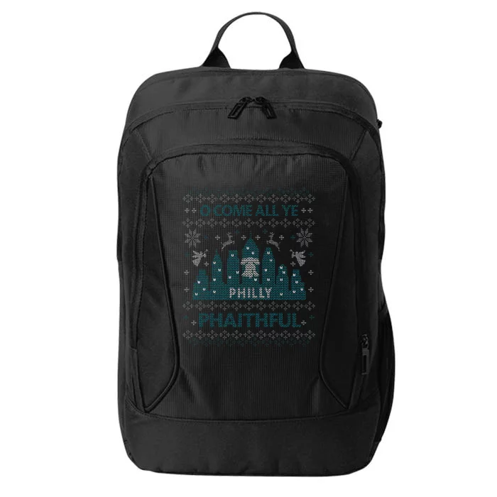 Philly Faithful Funny Philadelphia Philly Fan Ugly Christmas City Backpack