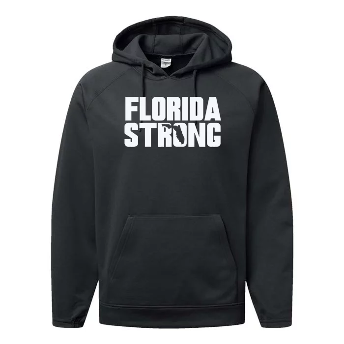 Pray For Florida Strong I Stand With Florida Hurricane Milton 2024 Performance Fleece Hoodie