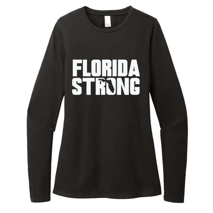 Pray For Florida Strong I Stand With Florida Hurricane Milton 2024 Womens CVC Long Sleeve Shirt