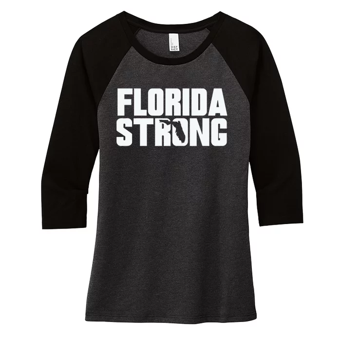 Pray For Florida Strong I Stand With Florida Hurricane Milton 2024 Women's Tri-Blend 3/4-Sleeve Raglan Shirt