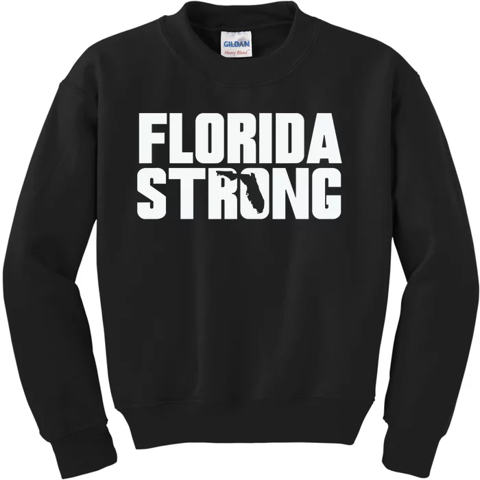 Pray For Florida Strong I Stand With Florida Hurricane Milton 2024 Kids Sweatshirt