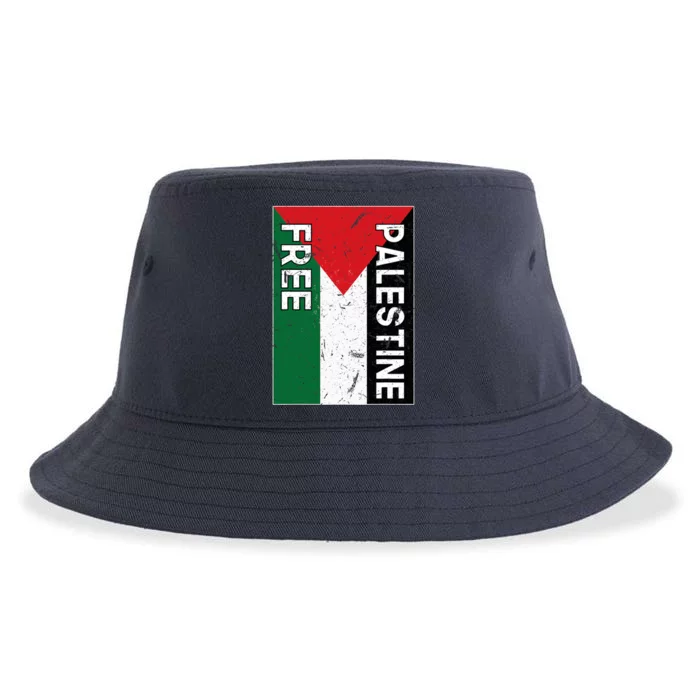 Palestine Flag Free Gaza I Stand With Free Palestine Sustainable Bucket Hat