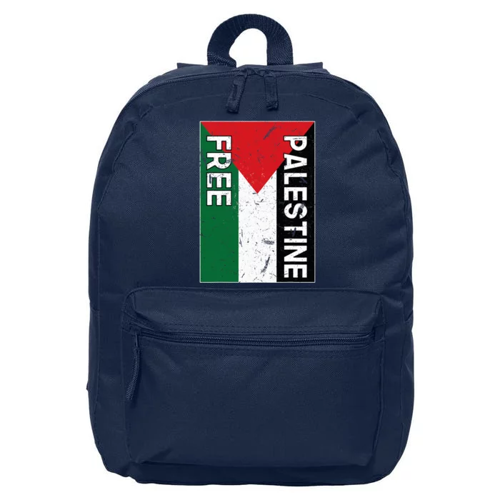 Palestine Flag Free Gaza I Stand With Free Palestine 16 in Basic Backpack