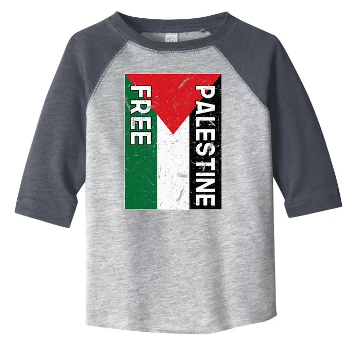 Palestine Flag Free Gaza I Stand With Free Palestine Toddler Fine Jersey T-Shirt