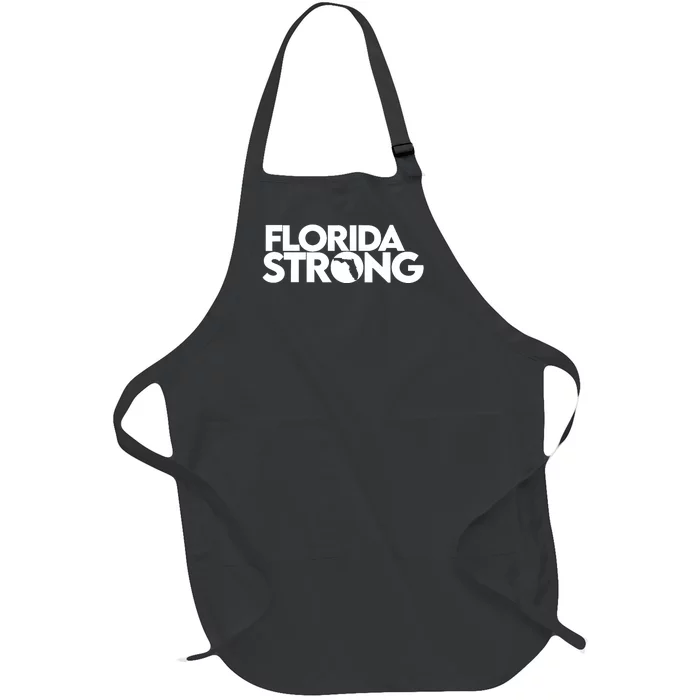 Pray For Florida Strong Florida Tropical Storm 2024 Full-Length Apron With Pocket