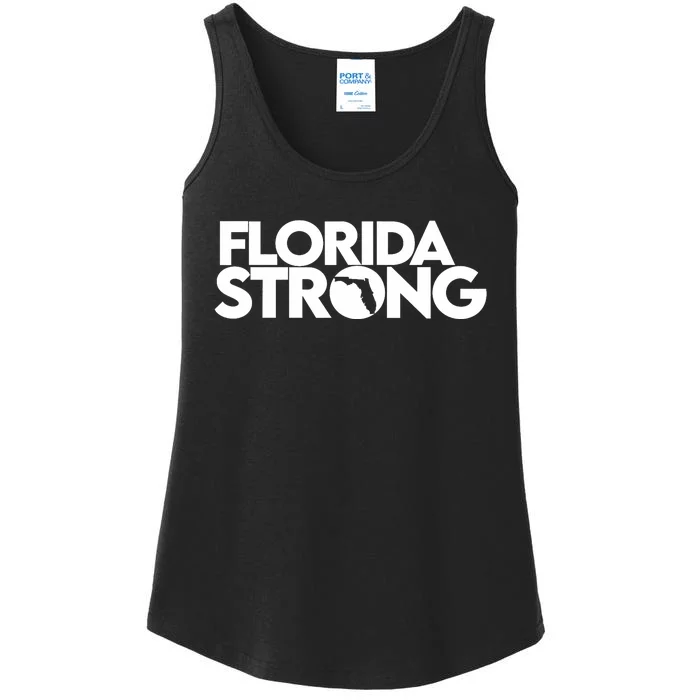 Pray For Florida Strong Florida Tropical Storm 2024 Ladies Essential Tank