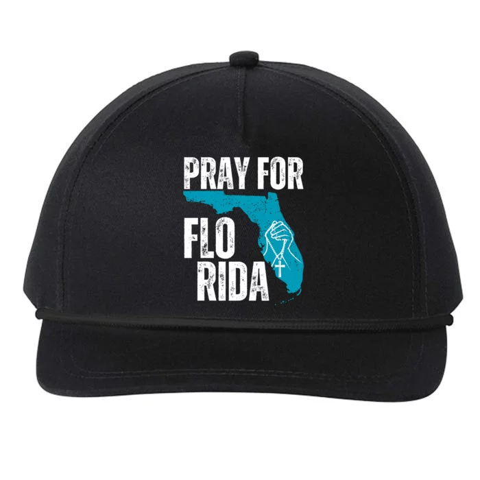 Pray For Florida Tampa Pray For Floridians Hurricane Milton Florida Strong Snapback Five-Panel Rope Hat