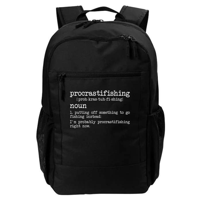 Procrastifishing Funny Fishing Gifts For Men Fisherman Dad Daily Commute Backpack