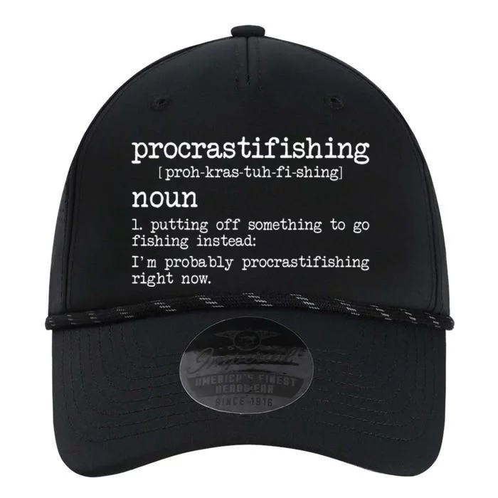 Procrastifishing Funny Fishing Gifts For Men Fisherman Dad Performance The Dyno Cap