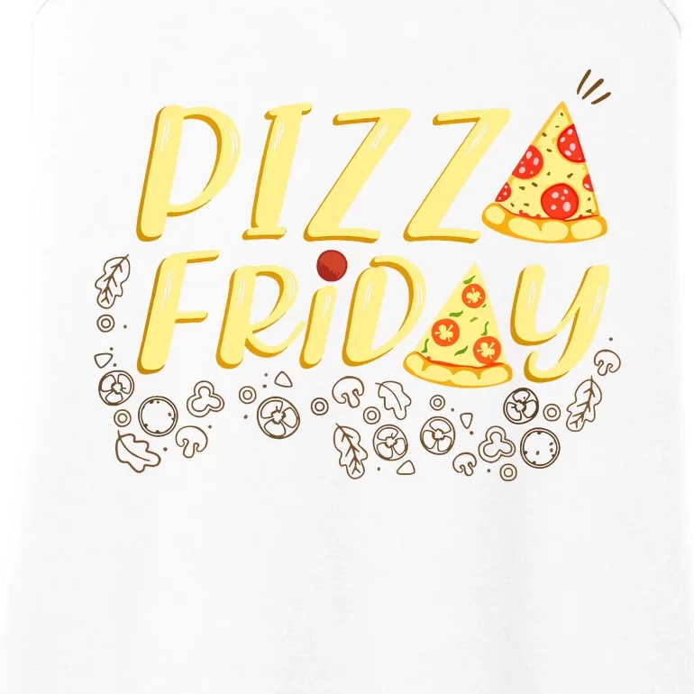 Pizza Friday Funny Food Ladies Essential Tank