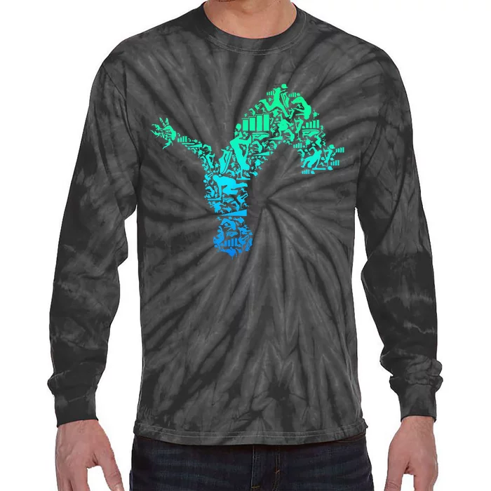 Parkour Freerunner Freerunning Traceur Tie-Dye Long Sleeve Shirt