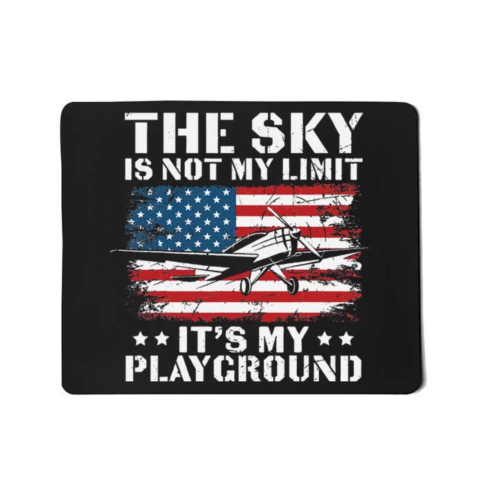 Pilot Funny Flying Aviation Mousepad