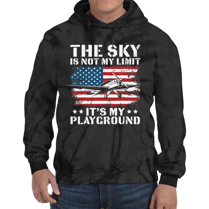 Pilot Funny Flying Aviation Tie Dye Hoodie