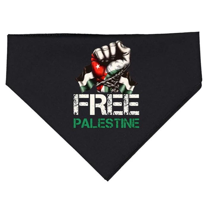 Palestine Flag Free Palestine Save Gaza Strip USA-Made Doggie Bandana