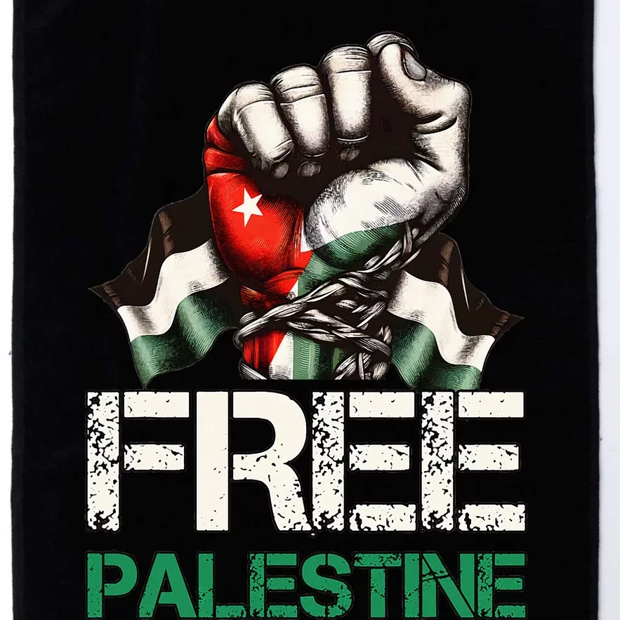 Palestine Flag Free Palestine Save Gaza Strip Platinum Collection Golf Towel