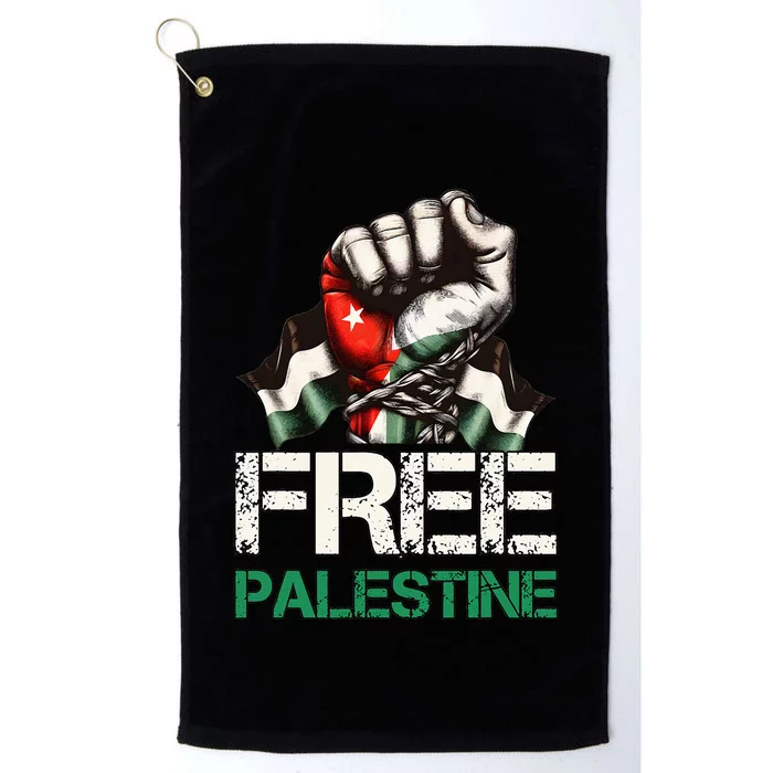 Palestine Flag Free Palestine Save Gaza Strip Platinum Collection Golf Towel