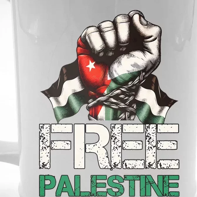 Palestine Flag Free Palestine Save Gaza Strip Front & Back Beer Stein