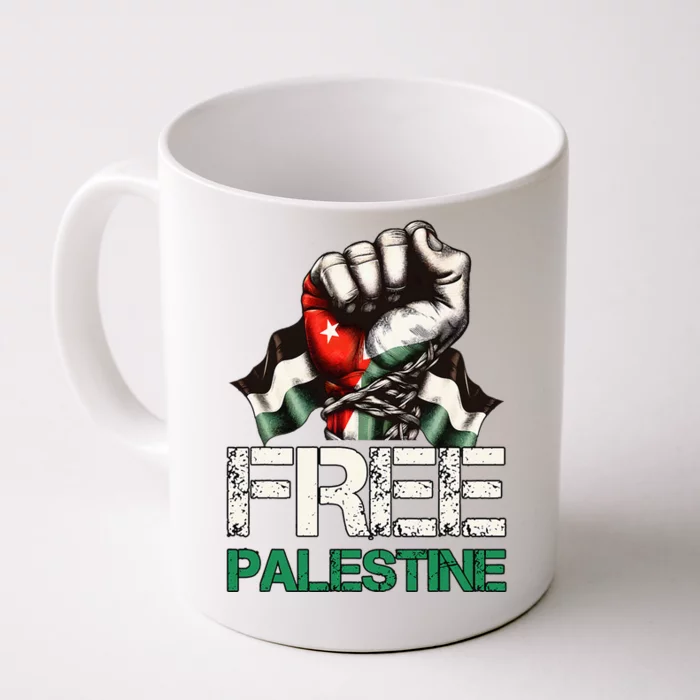 Palestine Flag Free Palestine Save Gaza Strip Front & Back Coffee Mug