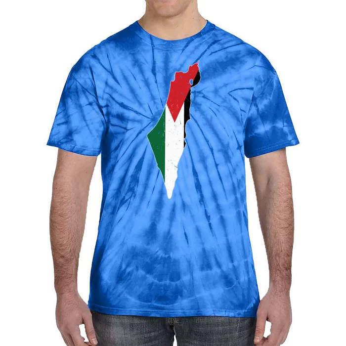 Palestine Flag Free Palestine Gift Tie-Dye T-Shirt