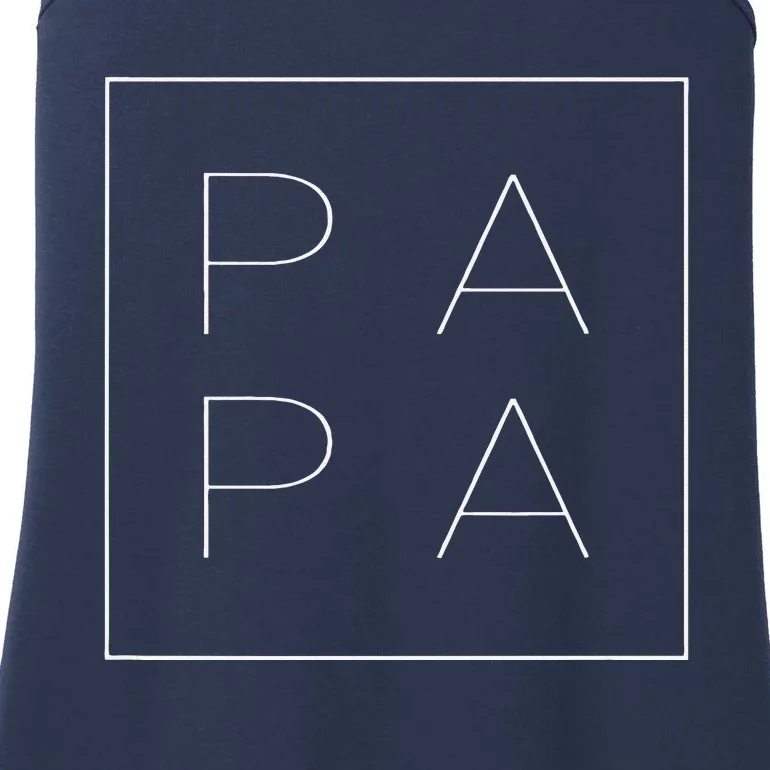 PAPA Funny Fathers Day Present For Dad Papa Grandpa Dada Ladies Essential Tank