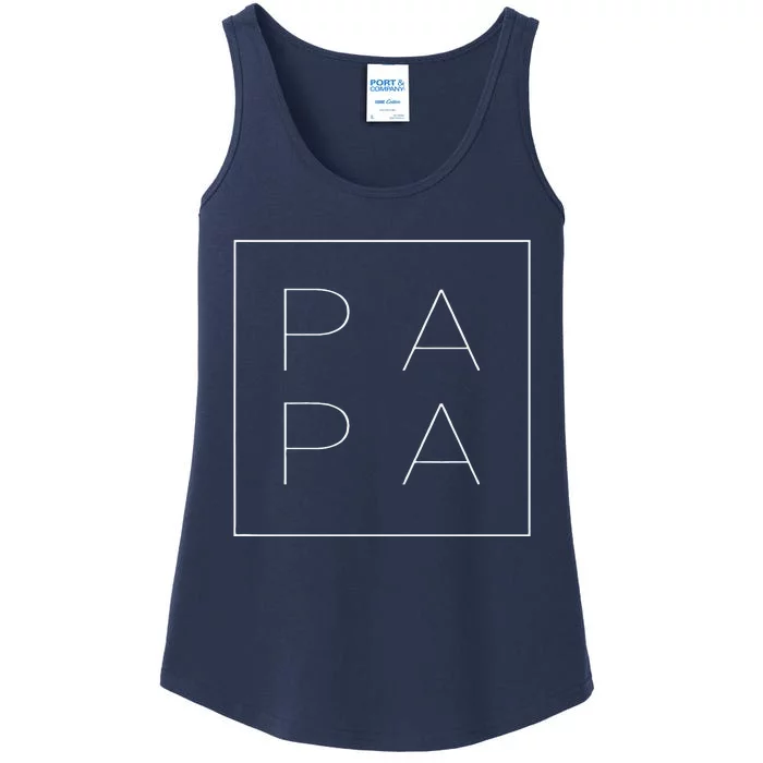 PAPA Funny Fathers Day Present For Dad Papa Grandpa Dada Ladies Essential Tank