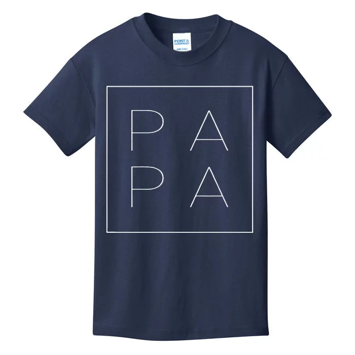 PAPA Funny Fathers Day Present For Dad Papa Grandpa Dada Kids T-Shirt