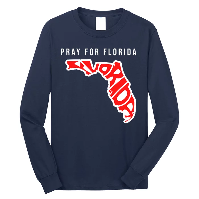 Pray For Florida Hurricane IAN Survivor Long Sleeve Shirt