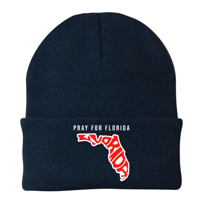 Pray For Florida Hurricane IAN Survivor Knit Cap Winter Beanie