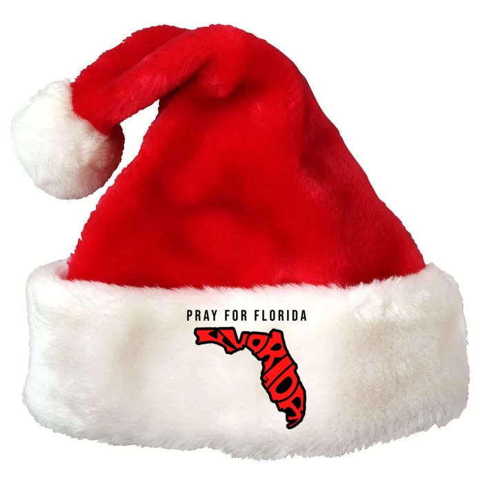 Pray For Florida Hurricane IAN Survivor Premium Christmas Santa Hat