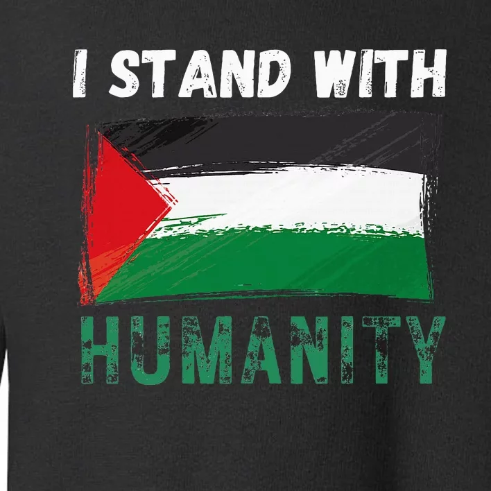 Palestine Flag Free Gaza I Stand With Free Palestine Gaza Toddler Sweatshirt