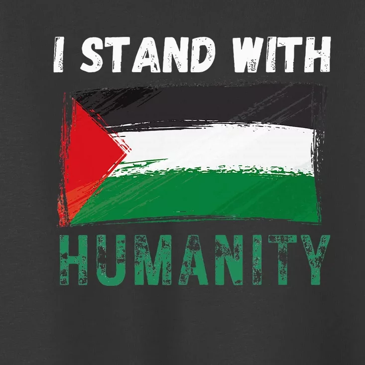 Palestine Flag Free Gaza I Stand With Free Palestine Gaza Toddler T-Shirt