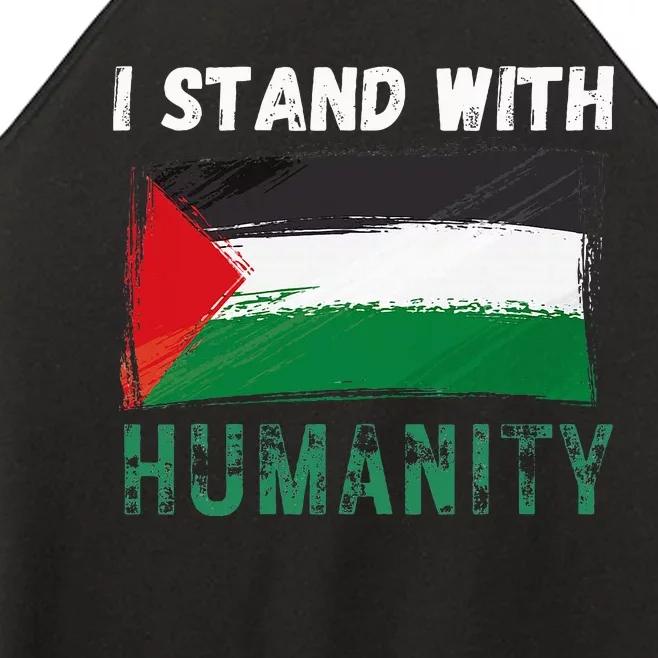 Palestine Flag Free Gaza I Stand With Free Palestine Gaza Women’s Perfect Tri Rocker Tank