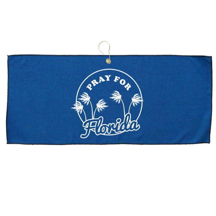 Pray For Florida Large Microfiber Waffle Golf Towel