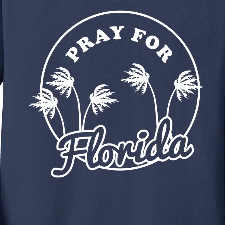 Pray For Florida Kids Long Sleeve Shirt